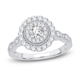 Diamond Engagement Ring 1 ct tw Round 14K White Gold