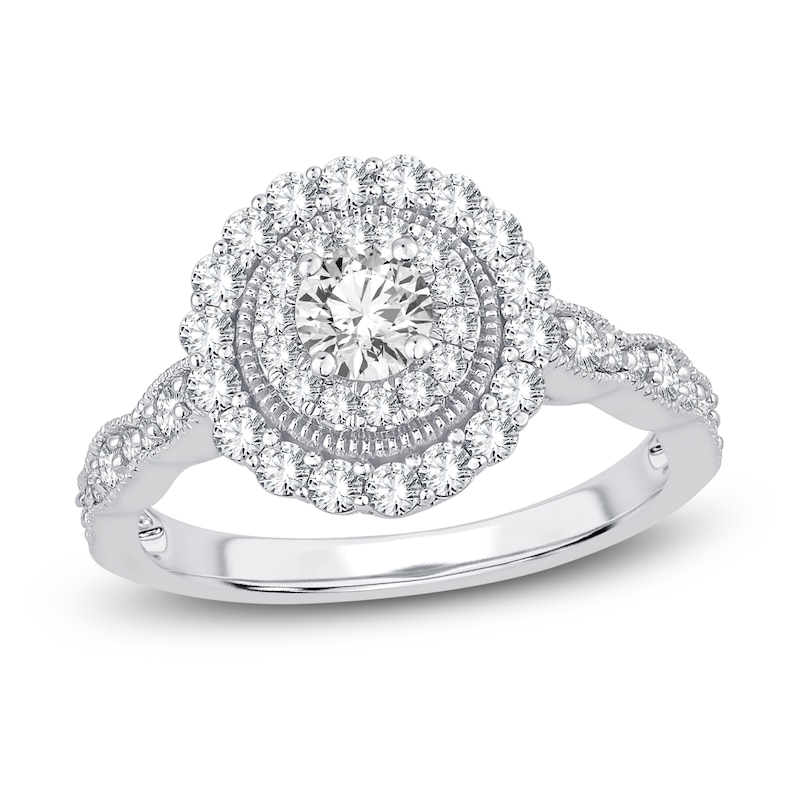 Main Image 1 of Diamond Engagement Ring 1 ct tw Round 14K White Gold