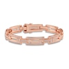 Thumbnail Image 1 of Men's Diamond Bracelet 1 ct tw Round 14K Rose Gold 8.5&quot;