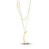 Thumbnail Image 2 of Moon & Stars Necklace 14K Yellow Gold 16&quot;