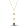 Thumbnail Image 1 of Le Vian Natural Opal & Moonstone Pendant Necklace 1/10 ct tw Diamonds 14K Honey Gold