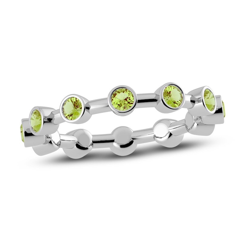 Juliette Maison Natural Peridot Ring 10K White Gold