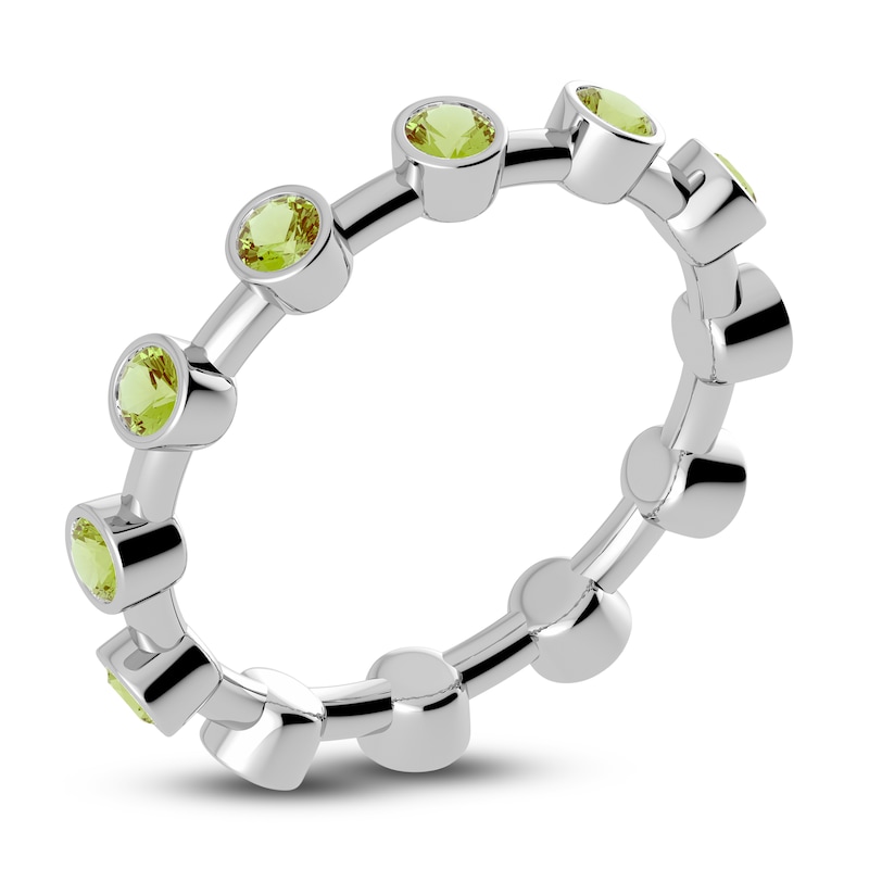 Juliette Maison Natural Peridot Ring 10K White Gold