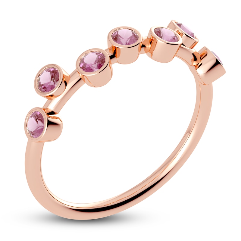 Juliette Maison Natural Pink Tourmaline Ring 10K Rose Gold