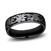 Thumbnail Image 0 of Scroll Wedding Band Black Titanium 6.5mm