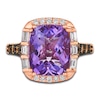 Thumbnail Image 3 of Le Vian Natural Amethyst Ring 1/2 ct tw Diamonds 14K Strawberry Gold