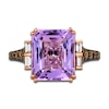 Thumbnail Image 3 of Le Vian Natural Amethyst Ring 1/2 ct tw Diamonds 14K Strawberry Gold