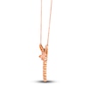Thumbnail Image 1 of Le Vian Natural Morganite Dragonfly Necklace 1/5 ct tw Diamonds 14K Strawberry Gold 19"