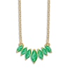 Thumbnail Image 1 of Natural Emerald Marquise Necklace 14K Yellow Gold 18&quot;