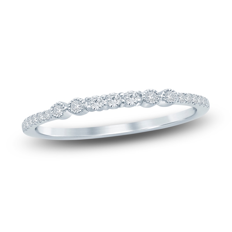 Main Image 1 of Diamond Stackable Ring 1/6 ct tw Round 14K White Gold