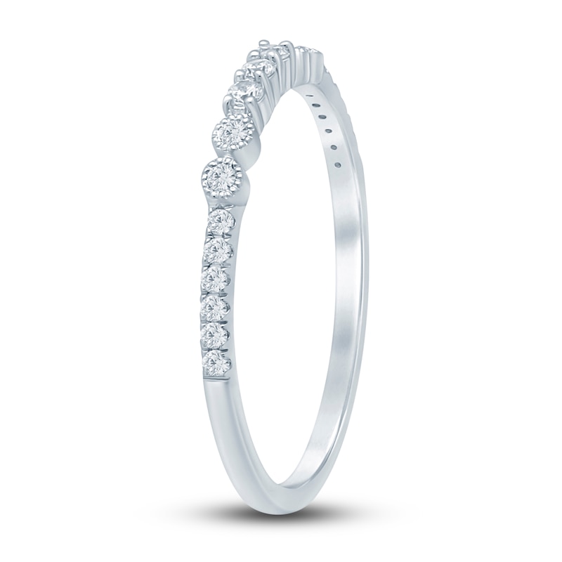 Main Image 2 of Diamond Stackable Ring 1/6 ct tw Round 14K White Gold