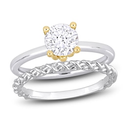 Y-Knot Diamond Bridal Set 1 ct tw Round 14K White Gold (I/I1)