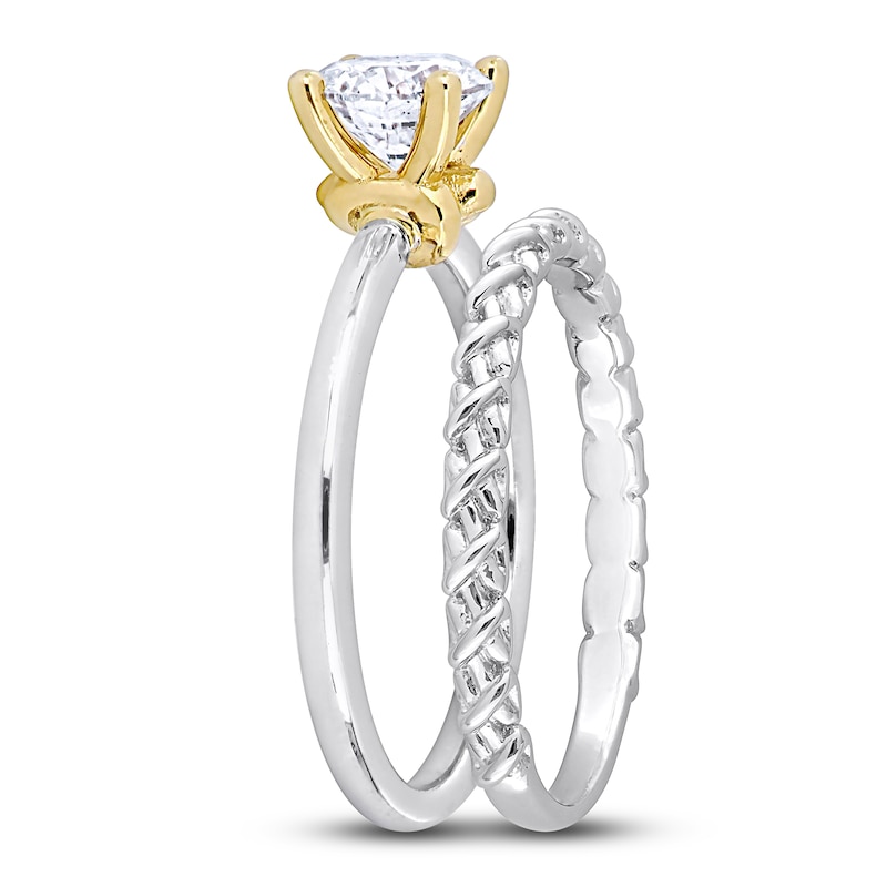 Y-Knot Diamond Bridal Set 1 ct tw Round 14K White Gold (I/I1)