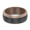 Thumbnail Image 3 of Men's Wedding Band Brown/Black Tungsten 8.0mm