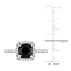 Thumbnail Image 3 of Black & White Diamond Engagement Ring 2 ct tw Round 14K White Gold