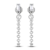 Thumbnail Image 1 of Diamond Drop Earrings 1/10 ct tw Baguette 14K White Gold