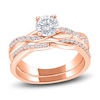 Thumbnail Image 1 of Diamond Twist Bridal Set 3/8 ct tw Round 14K Rose Gold