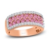 Thumbnail Image 1 of Kallati Round-Cut Natural Pink Sapphire Ring 1/2 ct tw Round 14K Rose Gold