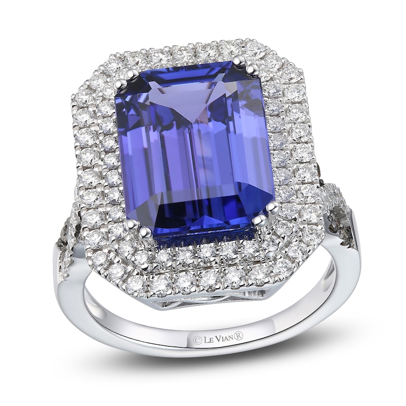 Main Image 1 of Le Vian Natural Tanzanite Ring 1 ct tw Diamonds 18K Vanilla Gold