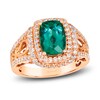 Thumbnail Image 1 of Le Vian Natural Green Tourmaline Ring 3/4 ct tw Diamonds 18K Strawberry Gold