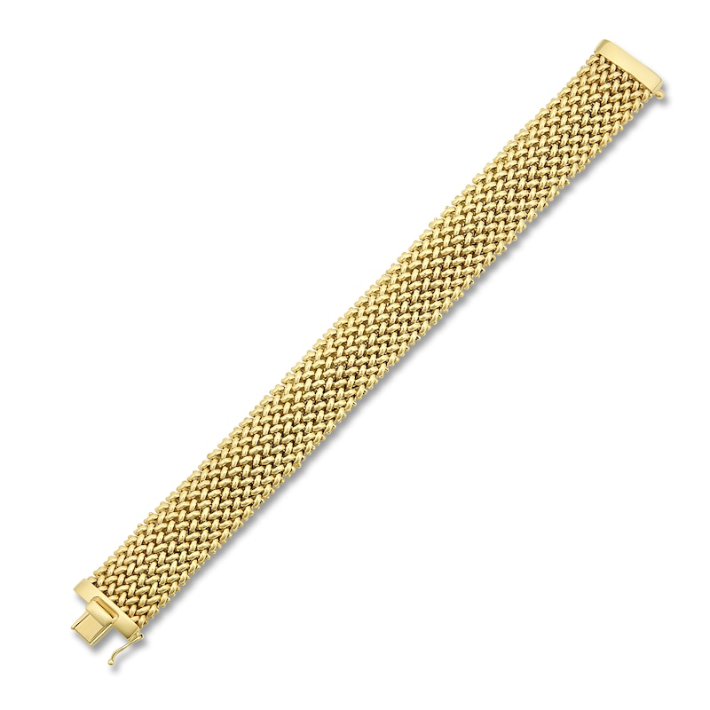 Main Image 2 of LUXE by Italia D'Oro Riso Bracelet 18K Yellow Gold 7.25&quot; 18.0mm