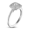 Thumbnail Image 2 of Diamond Halo Engagement Ring 1/2 ct tw 14K White Gold