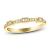 Thumbnail Image 1 of Round & Baguette-Cut Diamond Stackable Anniversary Band 1/8 ct tw 14K Yellow Gold