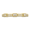 Thumbnail Image 3 of Round & Baguette-Cut Diamond Stackable Anniversary Band 1/8 ct tw 14K Yellow Gold