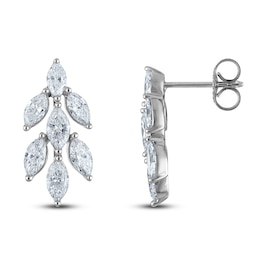 Marquise-Cut Diamond Drop Earrings 1-1/2 ct tw 14K White Gold