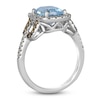 Thumbnail Image 2 of Le Vian Natural Aquamarine & Diamond Ring 1/2 ct tw 14K Vanilla Gold