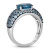 Thumbnail Image 2 of Le Vian Mare Azzurro Natural Blue Topaz Ring 14K Vanilla Gold