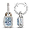 Thumbnail Image 1 of Le Vian Natural Aquamarine & Diamond Earrings 1/2 ct tw 14K Vanilla Gold