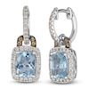 Thumbnail Image 2 of Le Vian Natural Aquamarine & Diamond Earrings 1/2 ct tw 14K Vanilla Gold