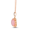 Thumbnail Image 2 of Le Vian Natural Opal & Diamond Pendant Necklace 1/3 ct tw 14K Strawberry Gold