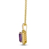 Thumbnail Image 1 of Le Vian Natural Amethyst & Diamond Pendant Necklace 1/3 ct tw 14K Honey Gold