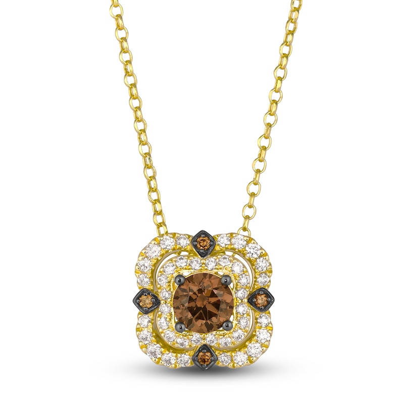 Main Image 1 of Le Vian Diamond Necklace 1 ct tw 14K Honey Gold