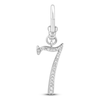 Thumbnail Image 0 of Charm'd by Lulu Frost Pavé Diamond Number 7 Charm 1/10 ct tw 10K White Gold