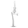 Thumbnail Image 1 of Charm'd by Lulu Frost Pavé Diamond Number 7 Charm 1/10 ct tw 10K White Gold