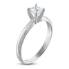 Thumbnail Image 1 of Certified Princess Diamond Solitaire Engagement Ring 1/2 ct tw 14K White Gold (I/I1)