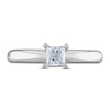 Thumbnail Image 2 of Certified Princess Diamond Solitaire Engagement Ring 1/2 ct tw 14K White Gold (I/I1)