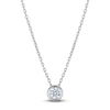 Thumbnail Image 1 of Certified Diamond Solitaire Necklace 1/4 ct tw 14K White Gold (I/I1) 18&quot;