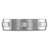 Thumbnail Image 3 of Men's Certified Square-Cut Diamond Wedding Band 1/8 ct tw 14K White Gold