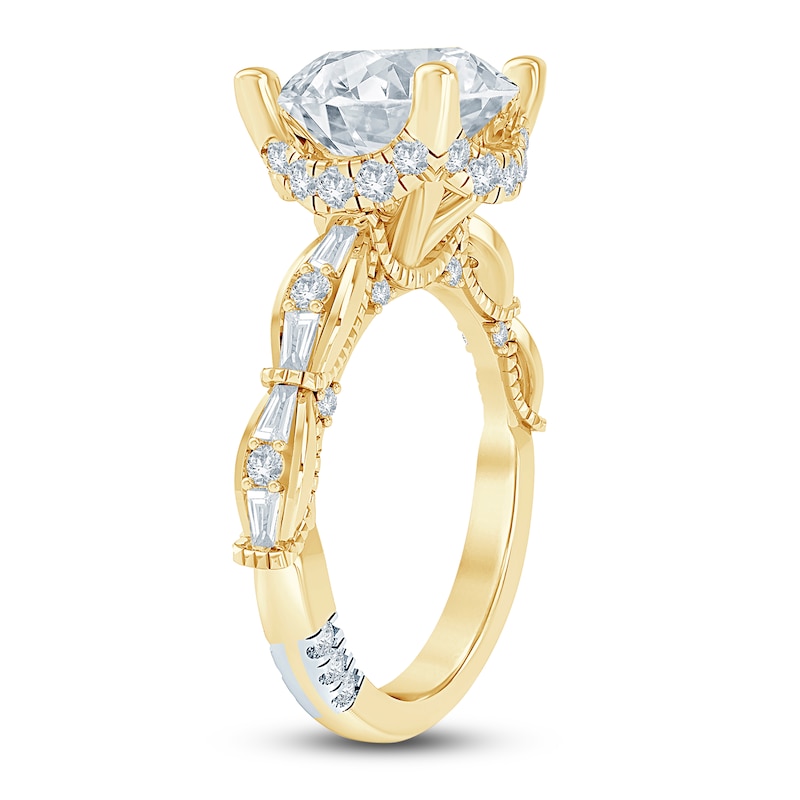 Pnina Tornai Lab-Created Diamond Round-Cut Engagement Ring 4-3/8 ct tw ...