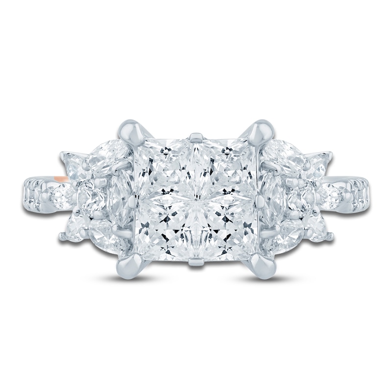 Main Image 3 of Pnina Tornai Princess-Cut Quad Diamond Engagement Ring 2-1/6 ct tw 14K White Gold