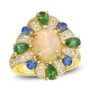 Thumbnail Image 0 of Le Vian Natural Opal, Tsavorite Garnet & Blue Sapphire Necklace 3/4 ct tw Diamonds 14K Honey Gold 19"