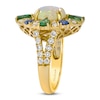 Thumbnail Image 2 of Le Vian Natural Opal, Tsavorite Garnet & Blue Sapphire Necklace 3/4 ct tw Diamonds 14K Honey Gold 19"