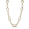 Thumbnail Image 2 of Italia D'Oro Oval Link Necklace 14K Yellow Gold 18&quot;