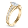 Thumbnail Image 2 of Brilliant Moments Marquise-Cut Diamond Asymmetric Shank Engagement Ring 7/8 ct tw 14K Yellow Gold