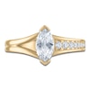 Thumbnail Image 2 of Brilliant Moments Marquise-Cut Diamond Asymmetric Shank Engagement Ring 7/8 ct tw 14K Yellow Gold