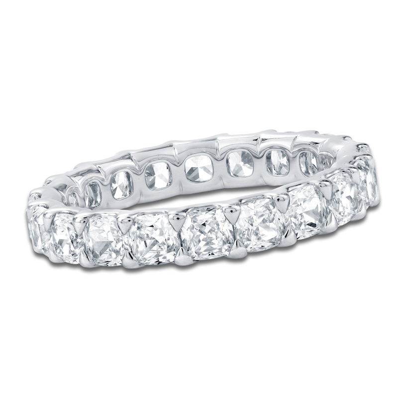 Certified Cushion-Cut Diamond Eternity Band 3-1/4 ct tw Platinum